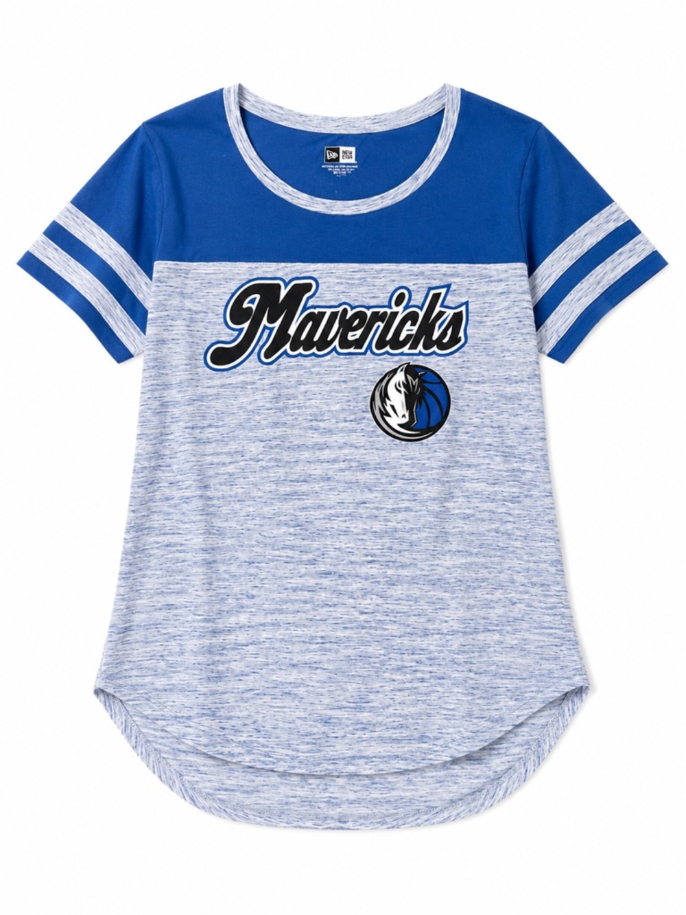 NWOT - New Era Dallas Mavericks Women’s Blue Space Dye T-Shirt | Size L